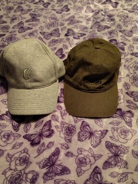 Gray Embroidered C Cap - Unbranded